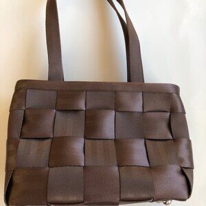 HARVEY'S Original Seatbelt Purse Bag Brown